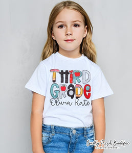 Personalized Back To School Shirt