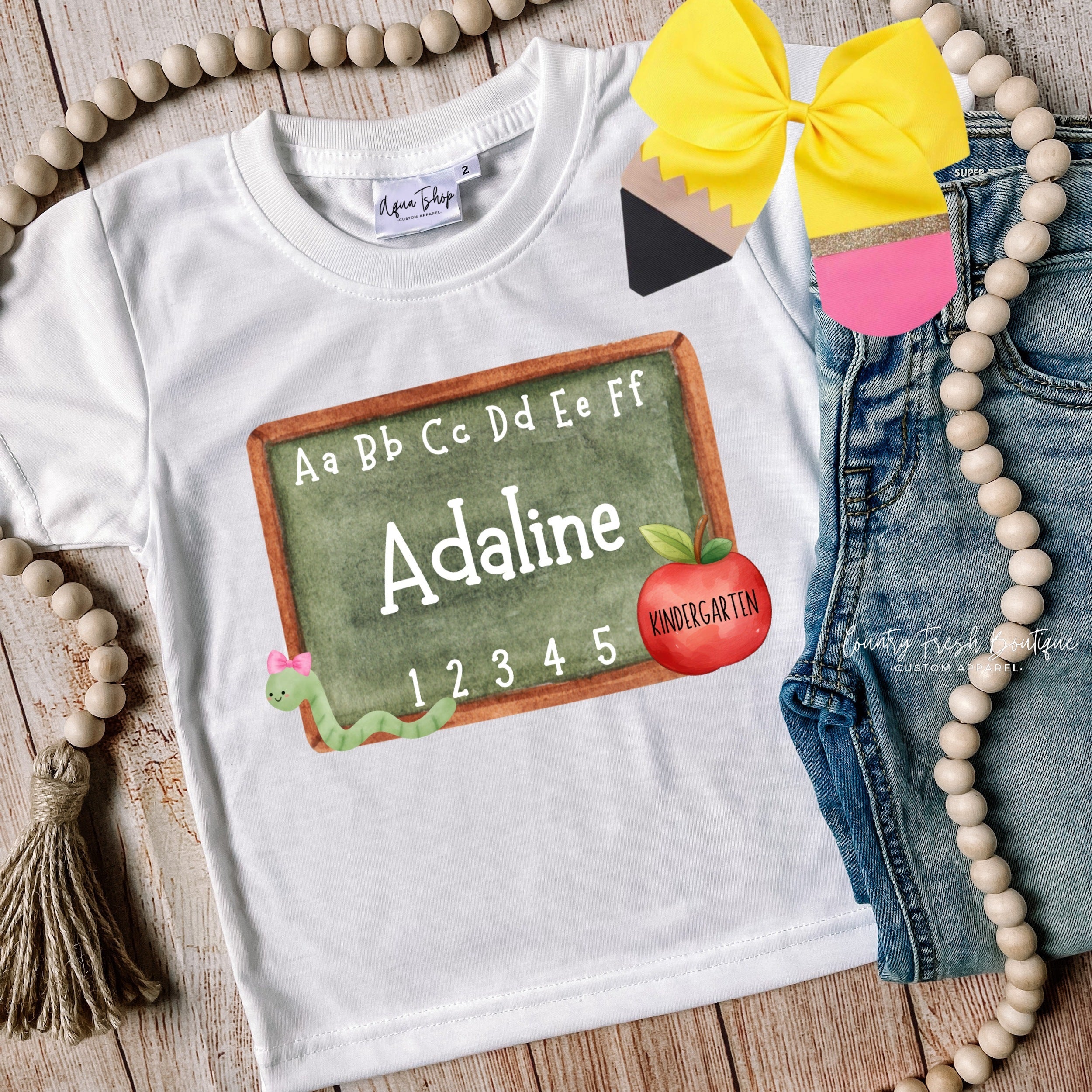 Personalized back to school shirt