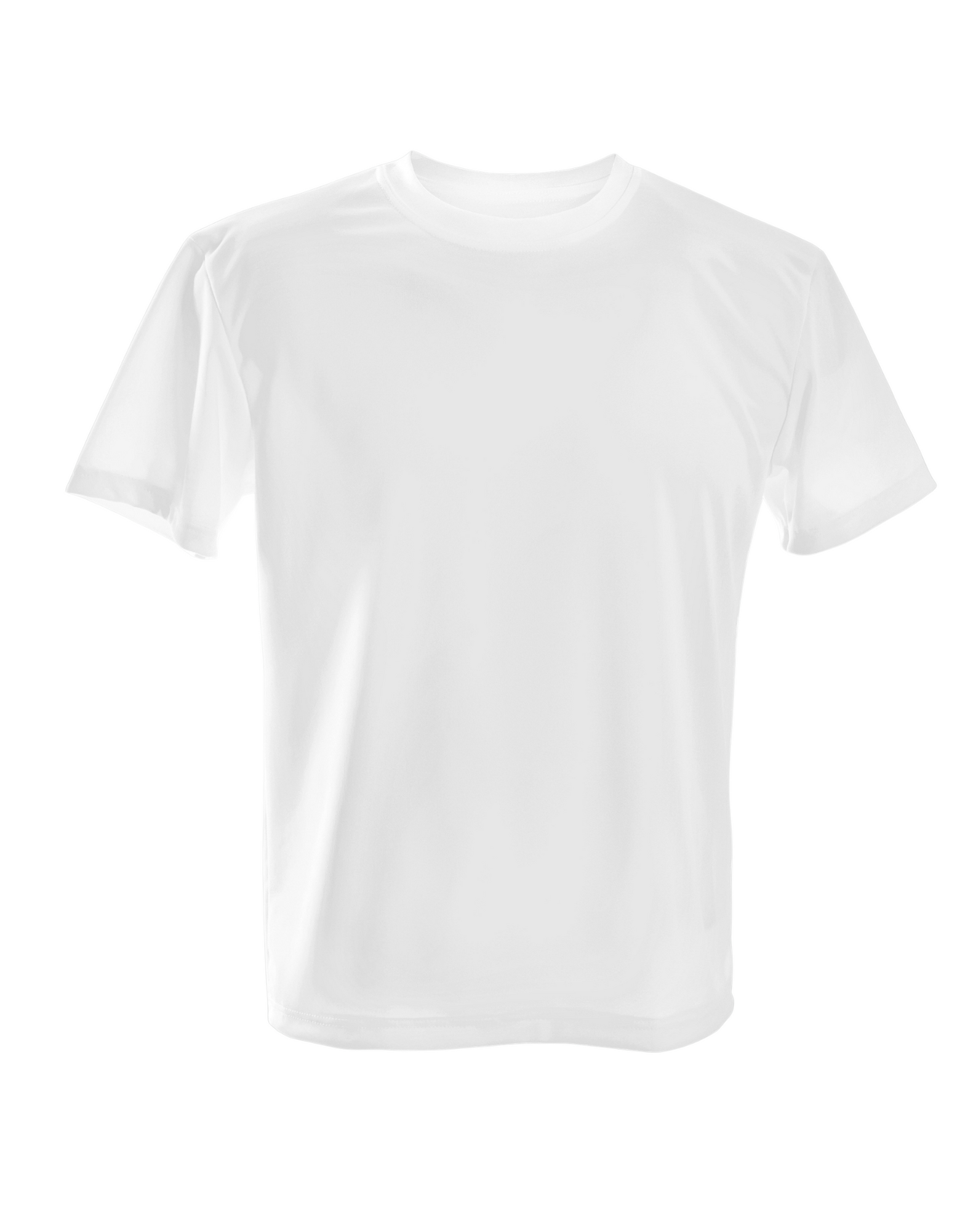 100% Polyester Adult White TShirt