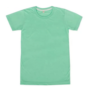 100% Polyester Mint Colored Sublimation Tshirt Infant-Youth