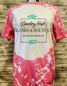 Heather Pink Bleached Tshirt