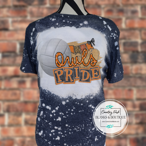 Owls Pride Volley Ball Tee