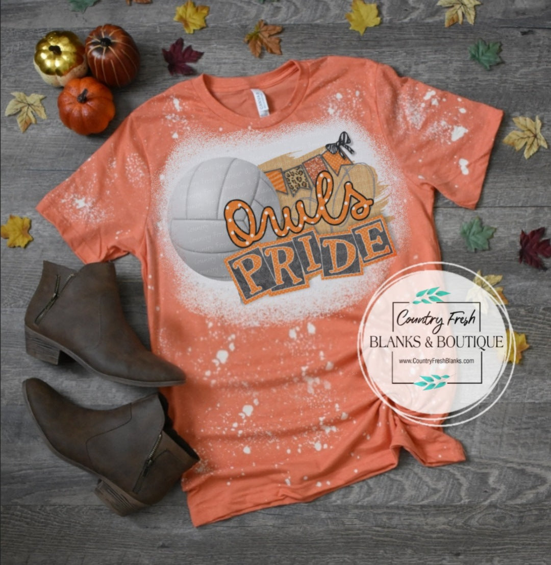 Owls Pride Volley Ball Tee