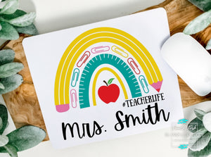 Personalized Teacher Mouse Pad