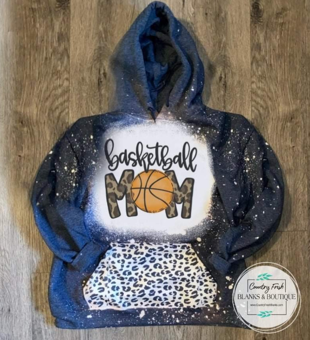 Basketball Mom Hoodie With Animal Accents