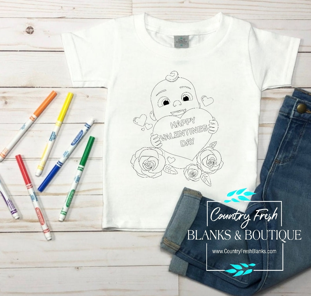 Kids Washable Coloring Shirt